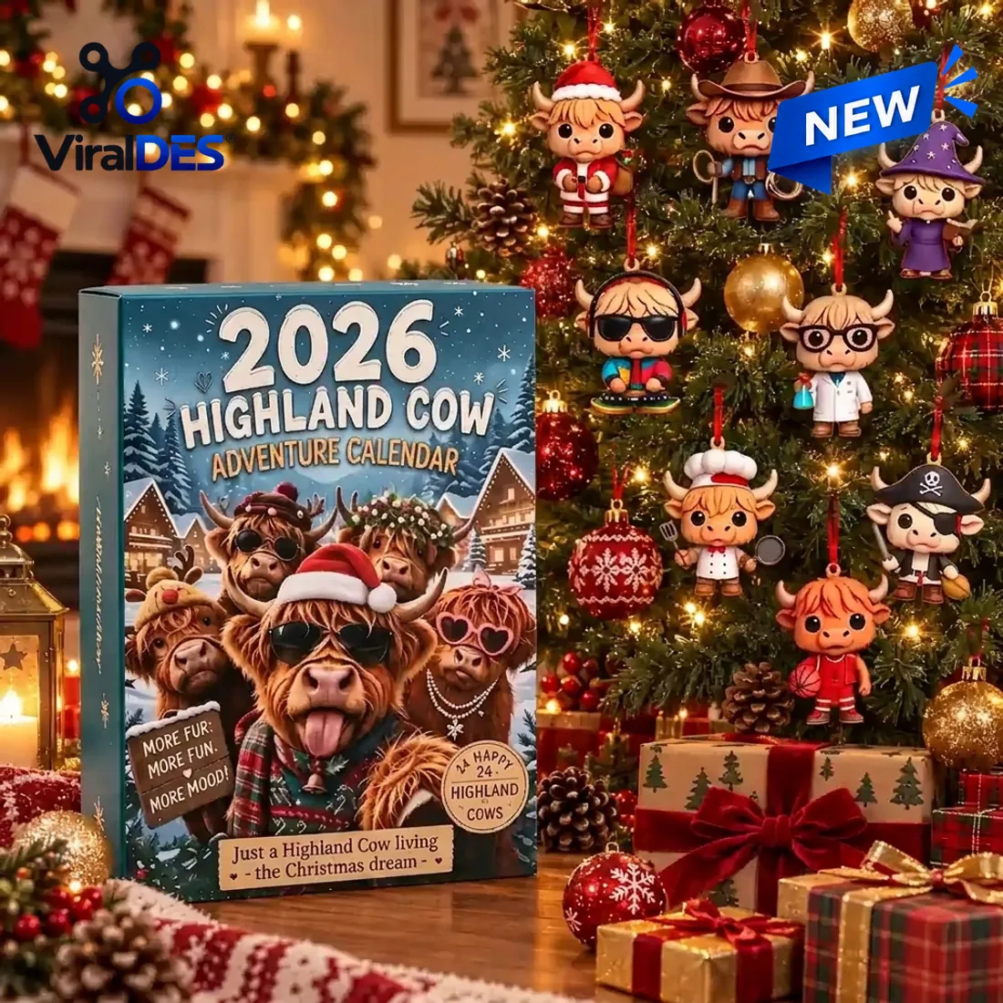 Highland Cow 2026 Advent Calendar Highland Cow 2026 Advent Calendar