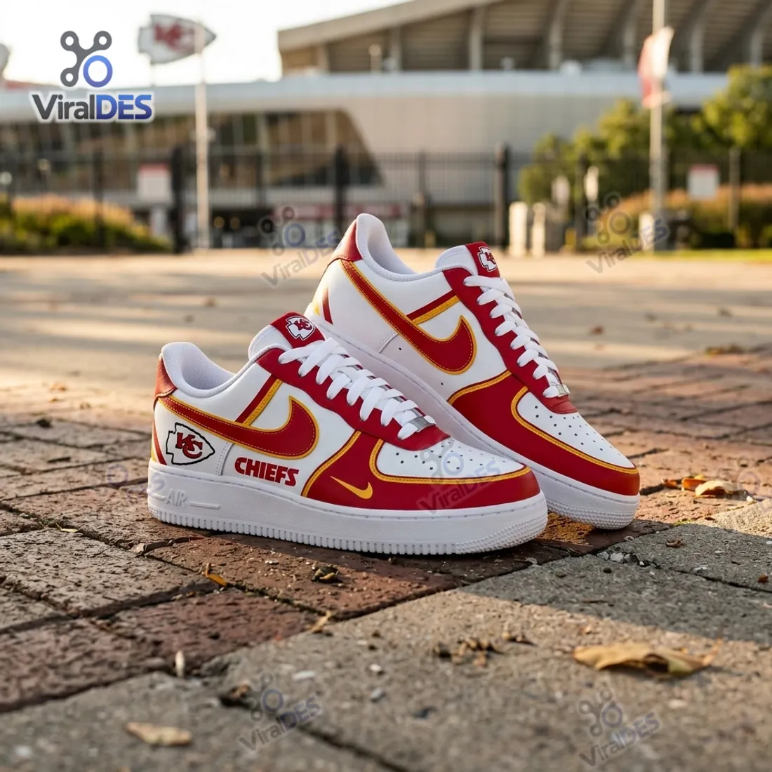 Kansas City Chiefs Nike Air Force 1 Sneakers Kansas City Chiefs Nike Air Force 1 Sneakers