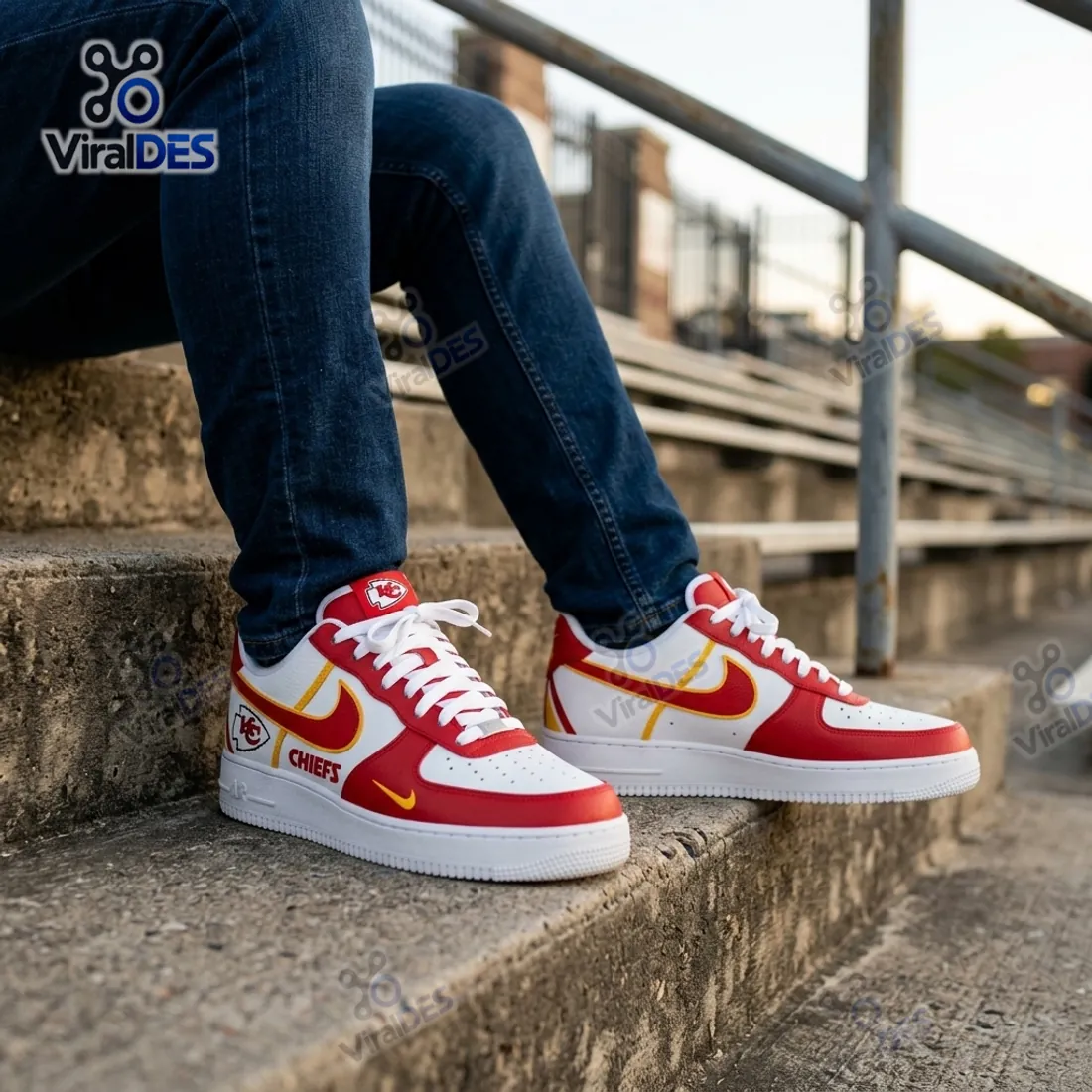 Kansas City Chiefs Nike Air Force 1 Sneakers Kansas City Chiefs Nike Air Force 1 Sneakers
