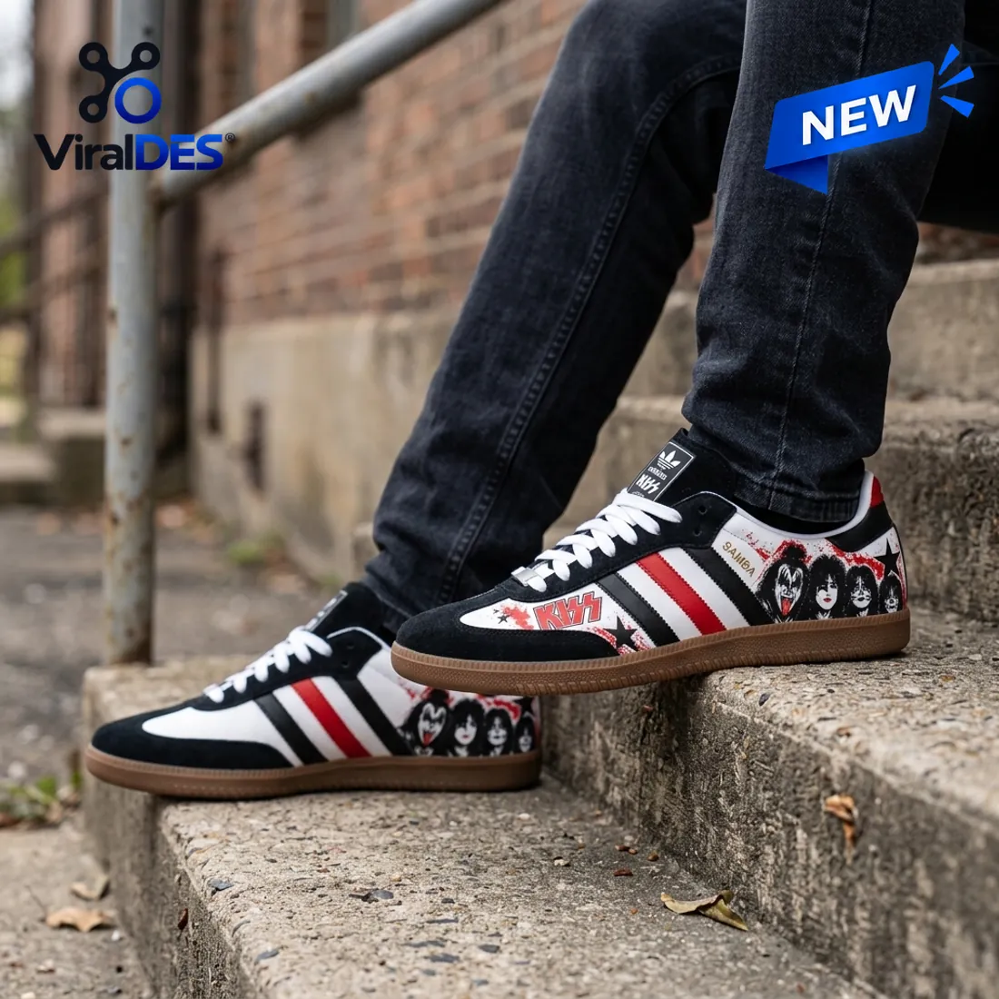 KISS Black Samba OG Shoes KISS Black Samba OG Shoes
