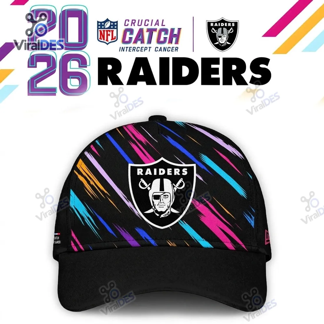 Las Vegas Raiders NFL Crucial Catch 2026 Black Cap Las Vegas Raiders NFL Crucial Catch 2026 Black Cap