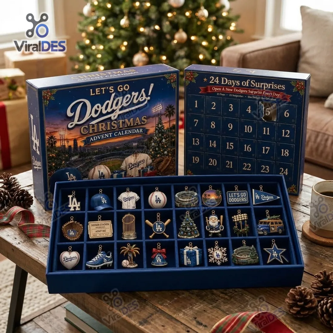 Los Angeles Dodgers Baseball Advent Calendar Los Angeles Dodgers Baseball Advent Calendar