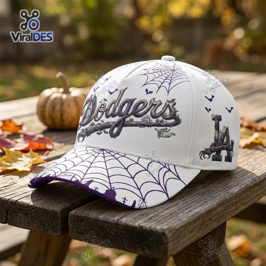 Los Angeles Dodgers Nightmare Halloween Baseball Cap Los Angeles Dodgers Nightmare Halloween Baseball Cap