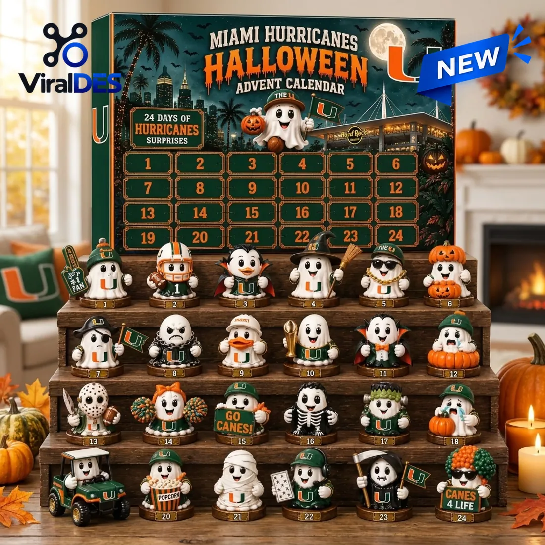 Miami Hurricanes Halloween Advent Calendar Miami Hurricanes Halloween Advent Calendar