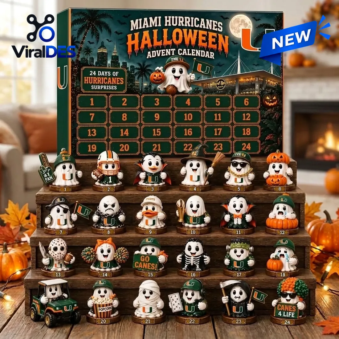 Miami Hurricanes Halloween Advent Calendar Miami Hurricanes Halloween Advent Calendar