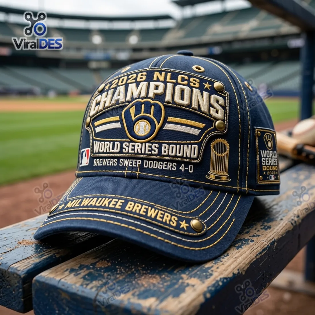 Milwaukee Brewers 2026 NLCS Champions Cap Milwaukee Brewers 2026 NLCS Champions Cap