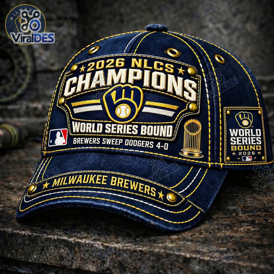 Milwaukee Brewers 2026 NLCS Champions Cap Milwaukee Brewers 2026 NLCS Champions Cap