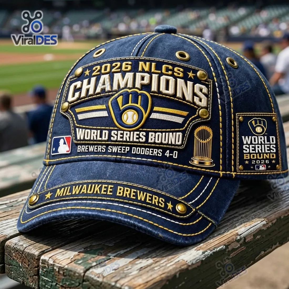 Milwaukee Brewers 2026 NLCS Champions Cap Milwaukee Brewers 2026 NLCS Champions Cap