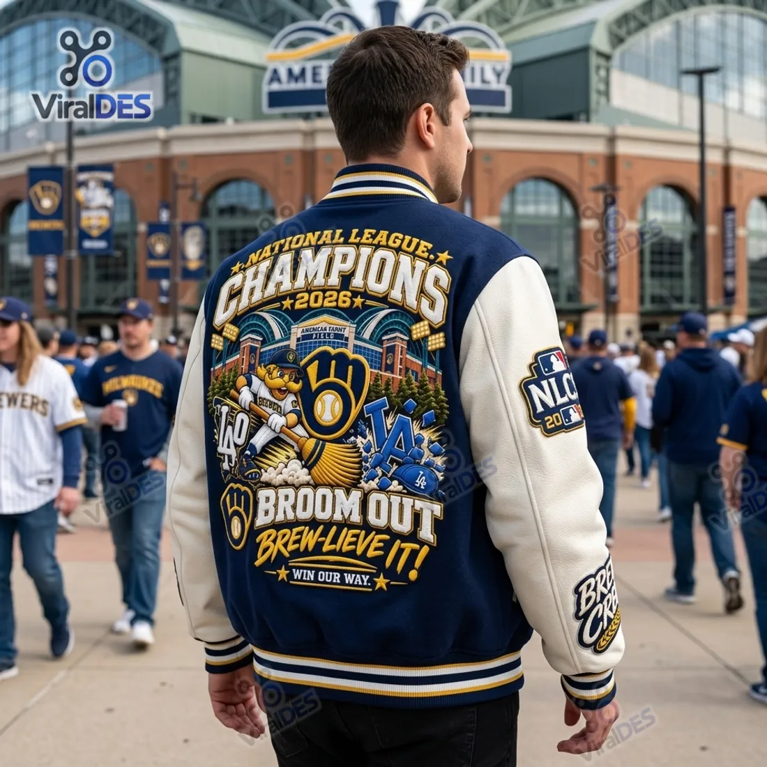 Milwaukee Brewers 2026 World Series Baseball Jacket Milwaukee Brewers 2026 World Series Baseball Jacket