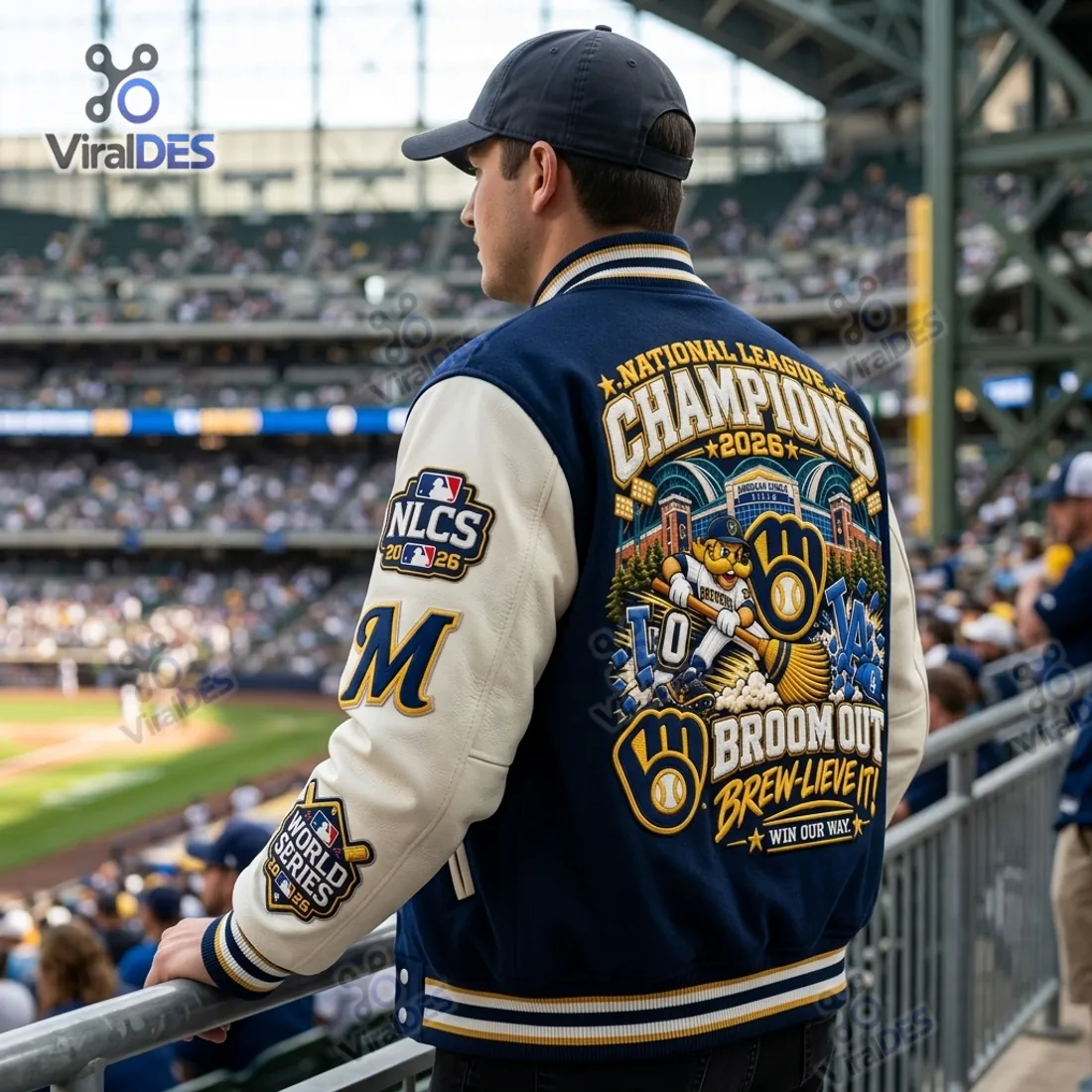 Milwaukee Brewers 2026 World Series Baseball Jacket Milwaukee Brewers 2026 World Series Baseball Jacket