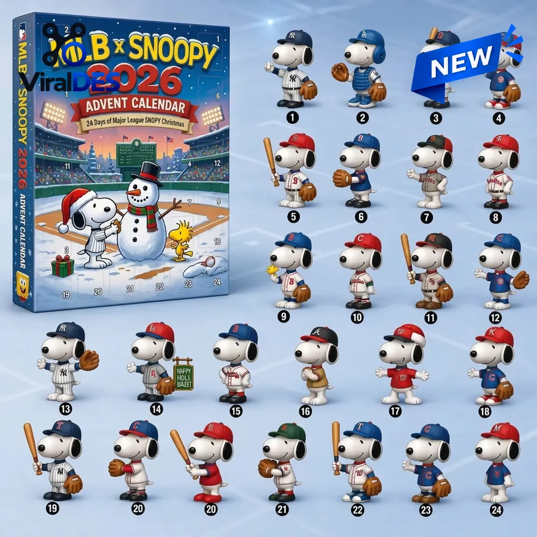 MLB x Snoopy 2026 Advent Calendar MLB x Snoopy 2026 Advent Calendar