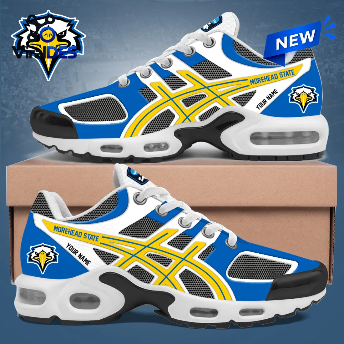 Morehead State Eagles Custom Air Max Plus Sneakers Morehead State Eagles Custom Air Max Plus Sneakers