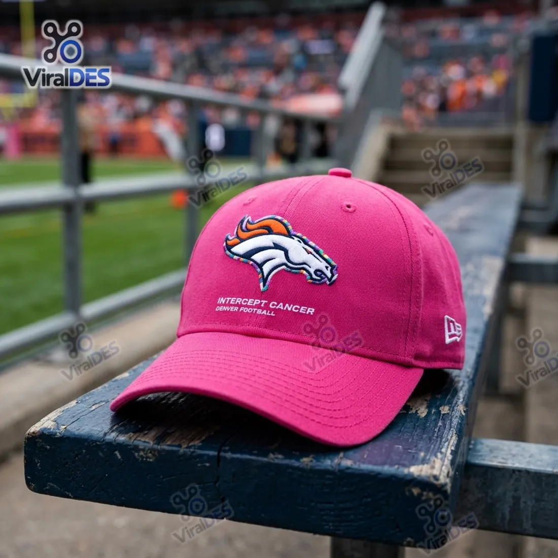 NFL Crucial Catch Denver Broncos Pink Cap NFL Crucial Catch Denver Broncos Pink Cap