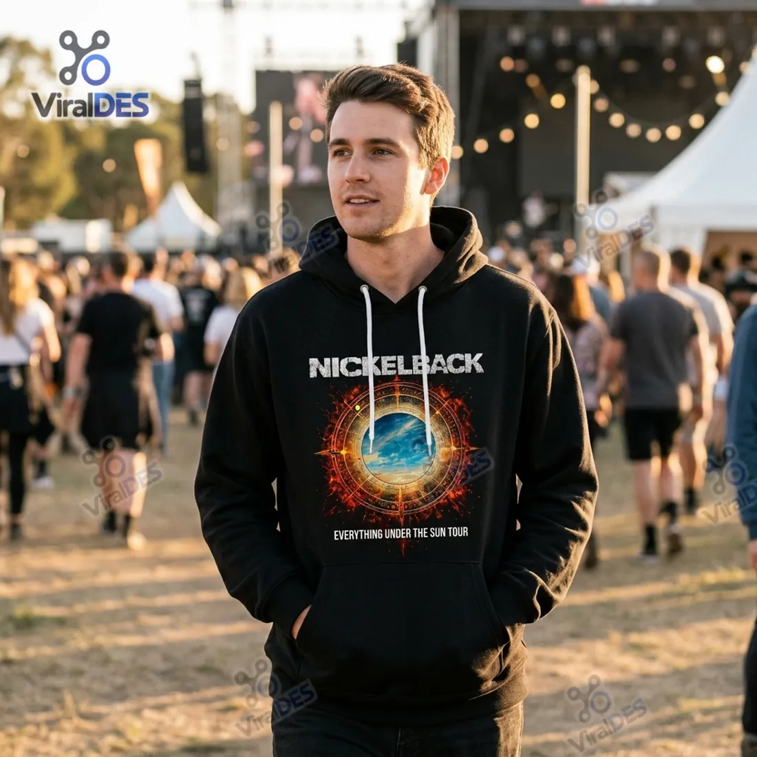 Nickelback Everything Under The Sun Black Hoodie Nickelback Everything Under The Sun Black Hoodie
