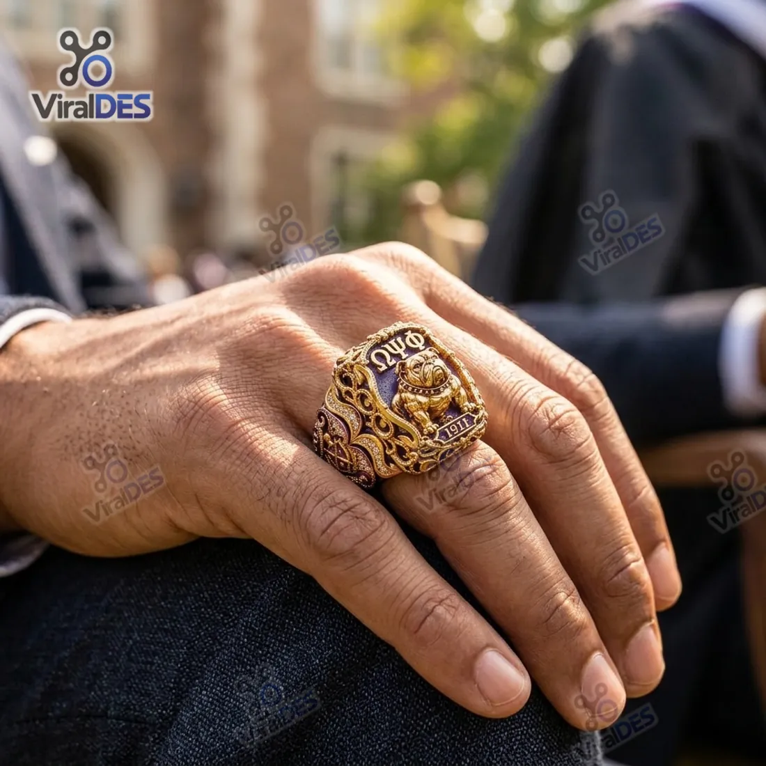 Omega Psi Phi Gold Bulldog Ring Omega Psi Phi Gold Bulldog Ring