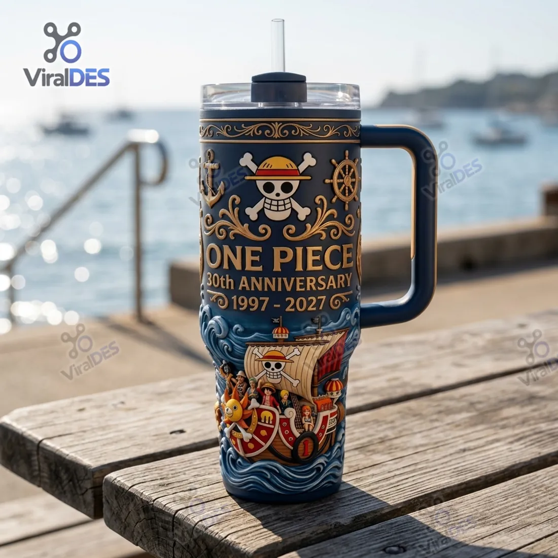 One Piece 30th Anniversary 1997 – 2027 Handle Tumbler Cup One Piece 30th Anniversary 1997 – 2027 Handle Tumbler Cup