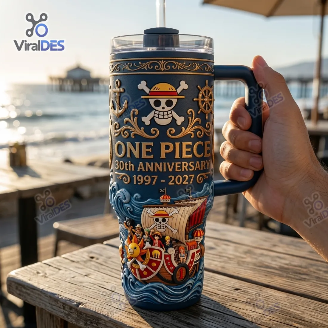 One Piece 30th Anniversary 1997 – 2027 Handle Tumbler Cup One Piece 30th Anniversary 1997 – 2027 Handle Tumbler Cup