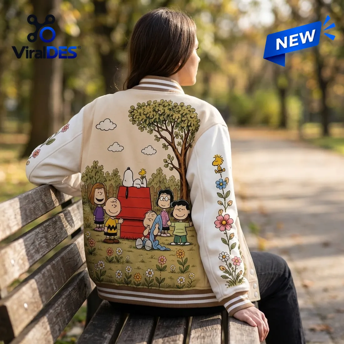 Peanuts Gang Custom Name Varsity Jacket Peanuts Gang Custom Name Varsity Jacket