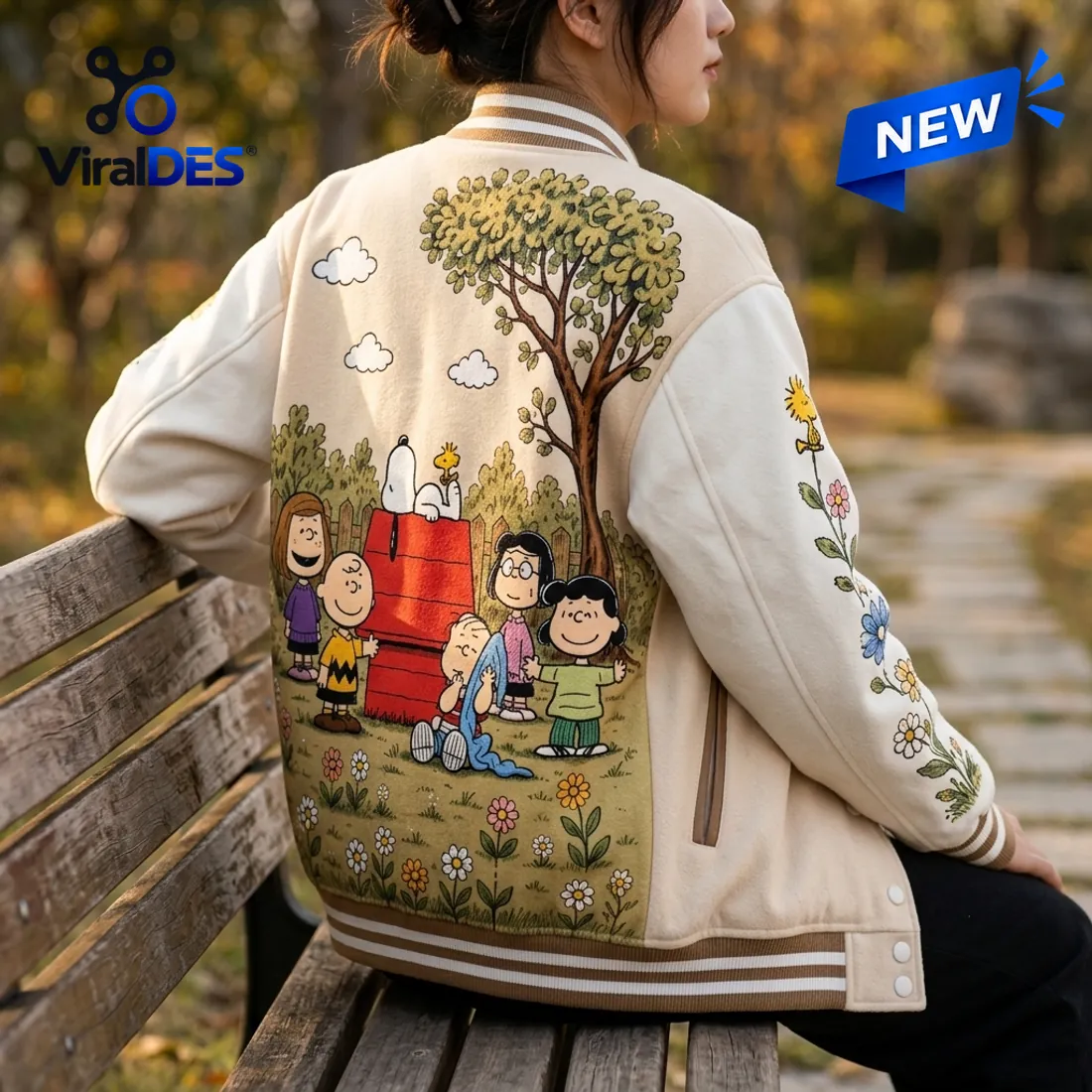 Peanuts Gang Custom Name Varsity Jacket Peanuts Gang Custom Name Varsity Jacket