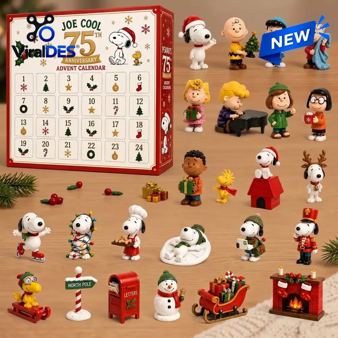 Peanuts Joe Cool 75th Anniversary Christmas Advent Calendar Peanuts Joe Cool 75th Anniversary Christmas Advent Calendar