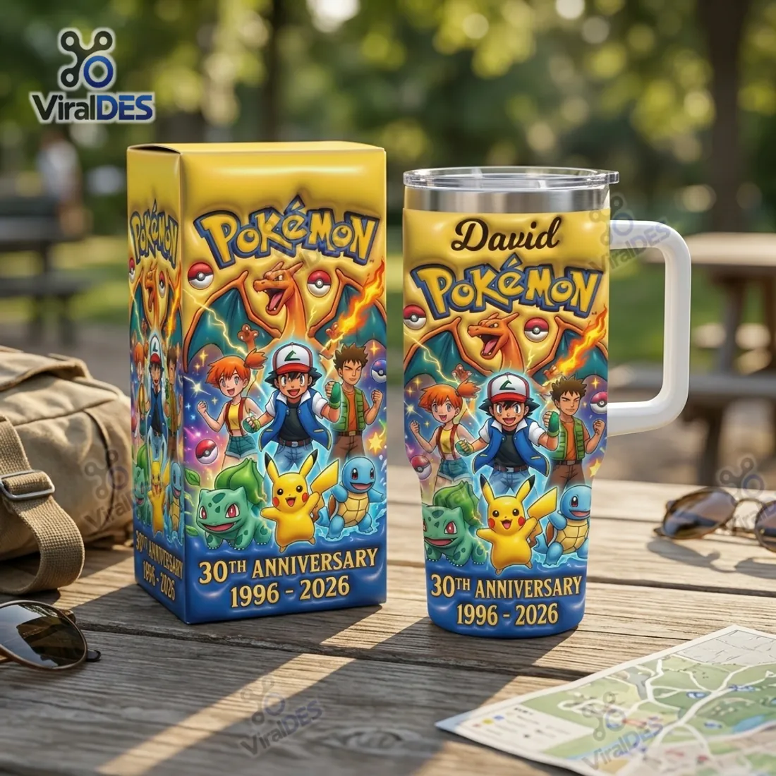 Pokemon 30th Anniversary 1996-2026 Tumbler Cup Pokemon 30th Anniversary 1996-2026 Tumbler Cup