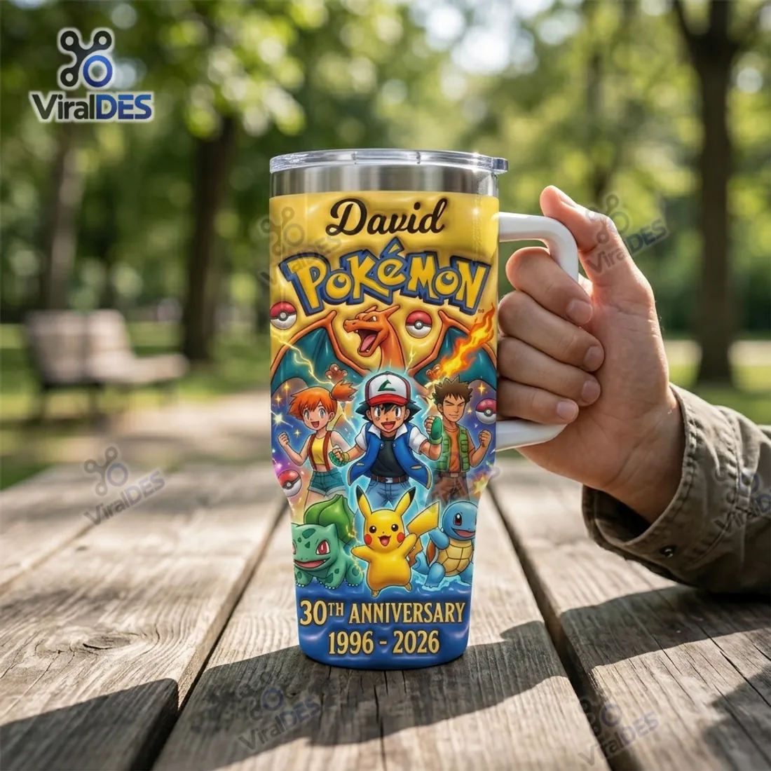 Pokemon 30th Anniversary 1996-2026 Tumbler Cup Pokemon 30th Anniversary 1996-2026 Tumbler Cup