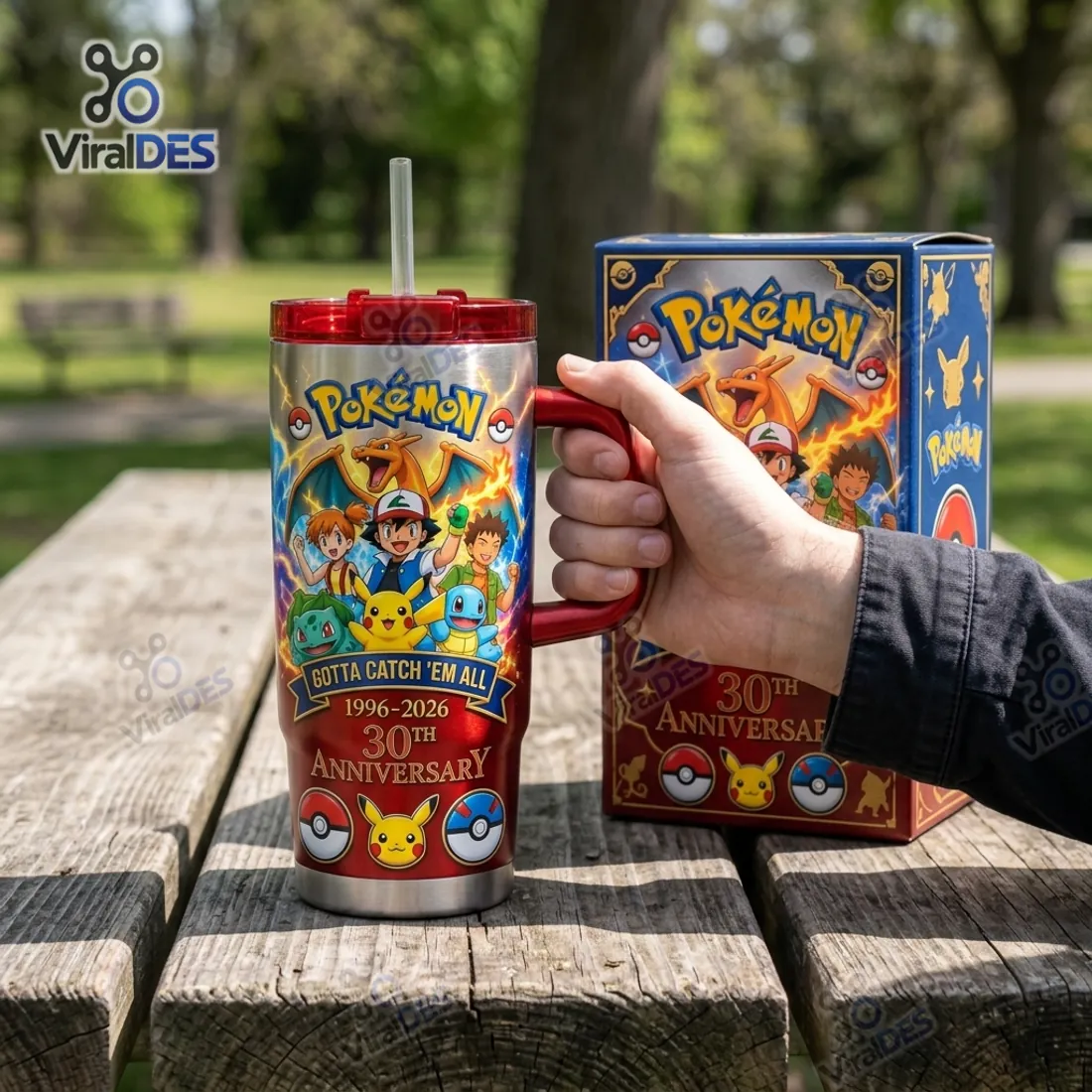 Pokemon Gotta Catch ‘Em All 30th Anniversary Tumbler Pokemon Gotta Catch ‘Em All 30th Anniversary Tumbler