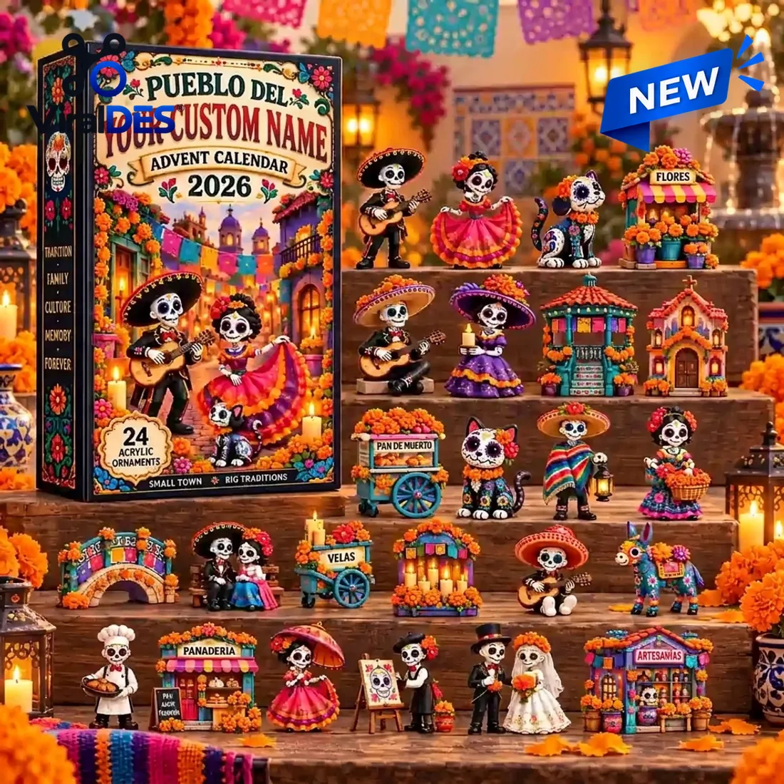 Pueblo Del Dia De Muertos 2026 Advent Calendar Pueblo Del Dia De Muertos 2026 Advent Calendar