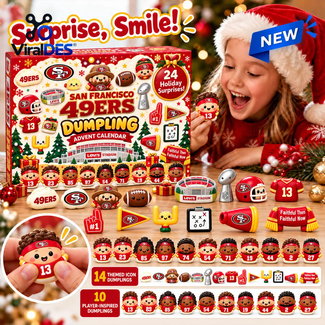 San Francisco 49ers Special Squishies Advent Calendar San Francisco 49ers Special Squishies Advent Calendar