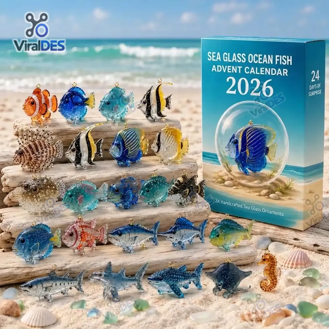 Sea Glass Ocean Fish Advent Calendar 2026 Sea Glass Ocean Fish Advent Calendar 2026