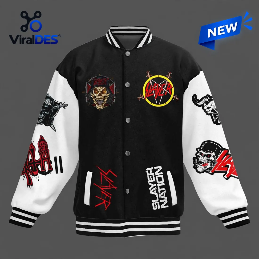Slayer Angel Of Death Baseball Varsity Jacket Slayer Angel Of Death Baseball Varsity Jacket