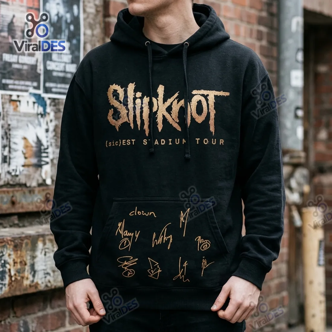Slipknot Sicest Stadium Tour Black Hoodie Slipknot Sicest Stadium Tour Black Hoodie