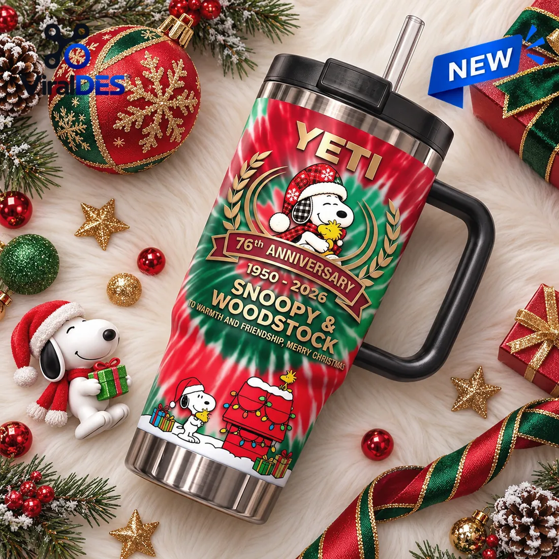 Snoopy 76th Anniversary YETI Stanley Tumbler Snoopy 76th Anniversary YETI Stanley Tumbler