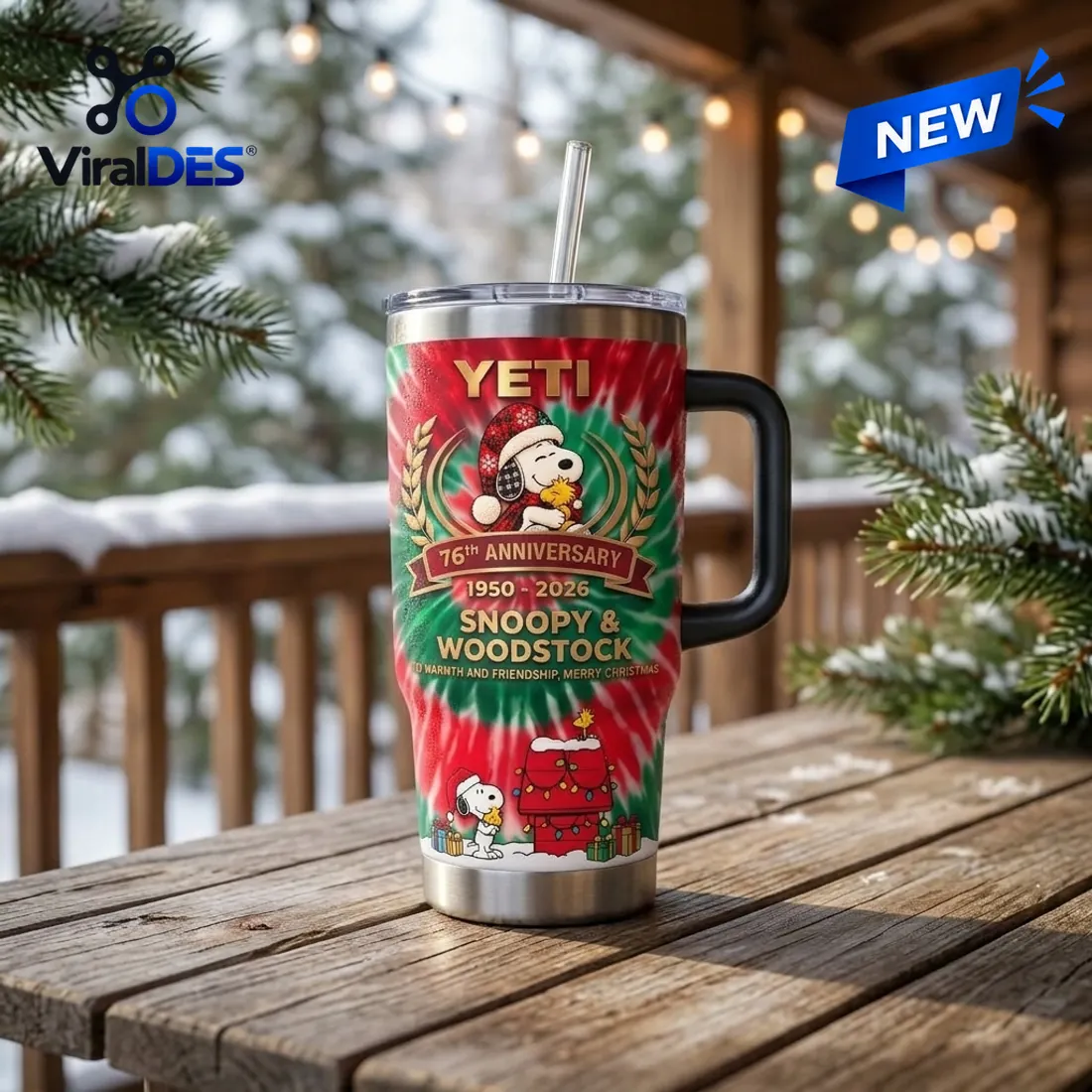 Snoopy 76th Anniversary YETI Stanley Tumbler Snoopy 76th Anniversary YETI Stanley Tumbler