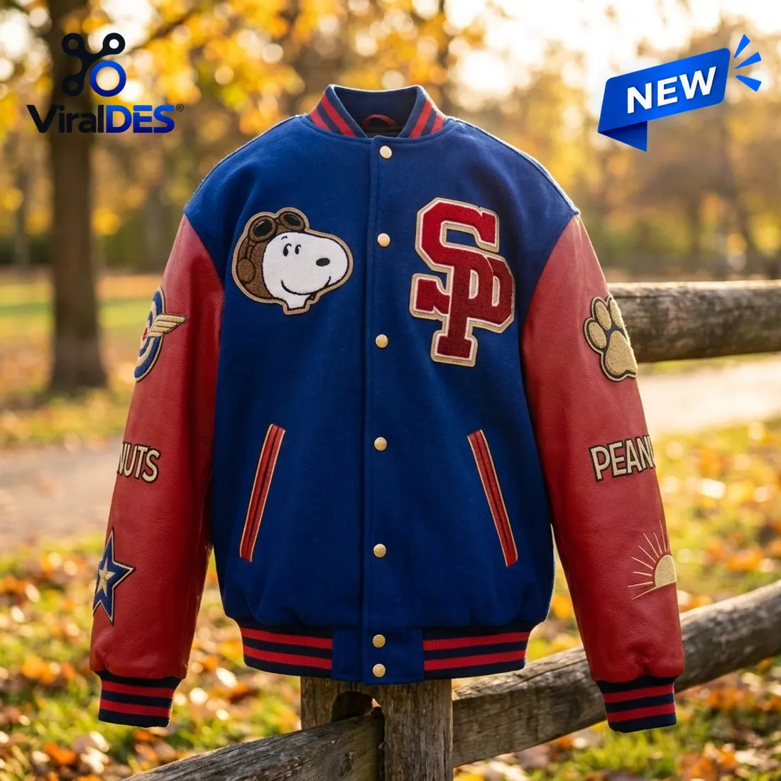 Snoopy The World Famous Beagle Varsity Jacket Snoopy The World Famous Beagle Varsity Jacket