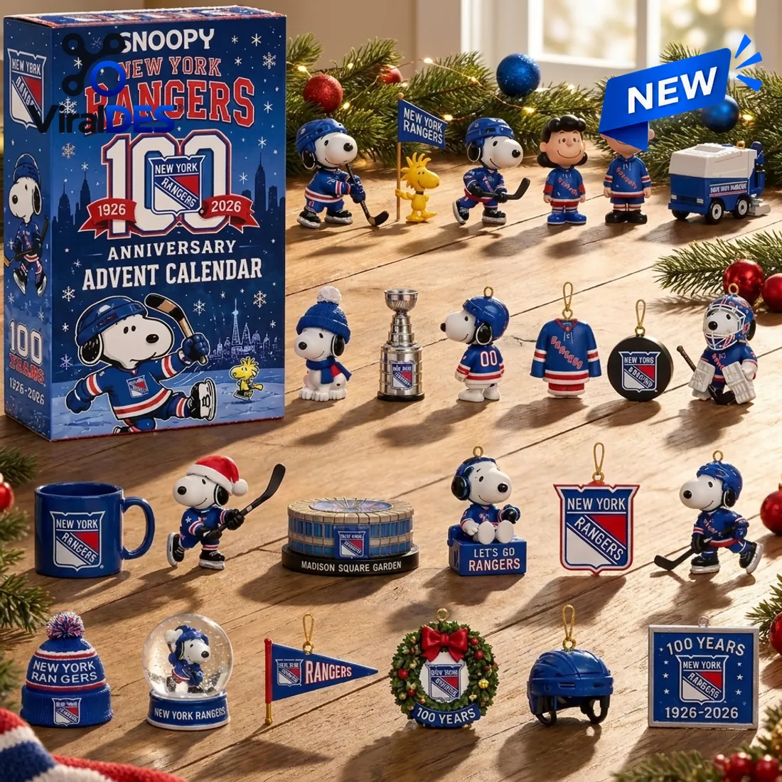 Snoopy x New York Rangers 100th Anniversary Advent Calendar Snoopy x New York Rangers 100th Anniversary Advent Calendar