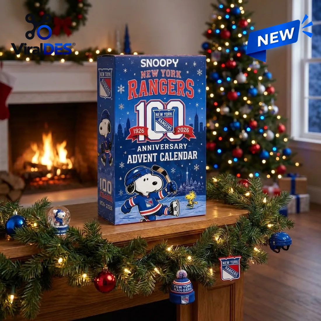 Snoopy x New York Rangers 100th Anniversary Advent Calendar Snoopy x New York Rangers 100th Anniversary Advent Calendar