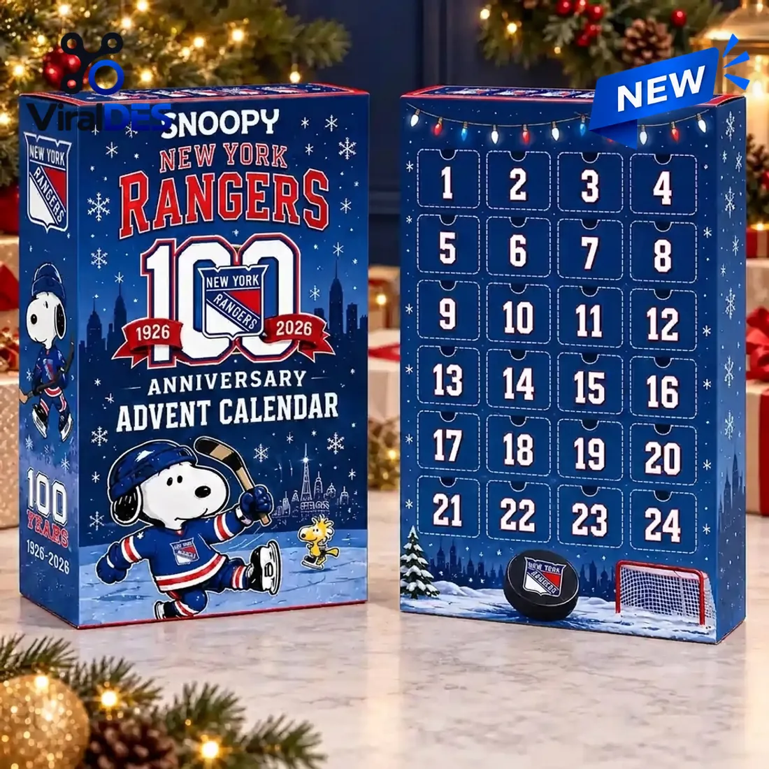 Snoopy x New York Rangers 100th Anniversary Advent Calendar Snoopy x New York Rangers 100th Anniversary Advent Calendar