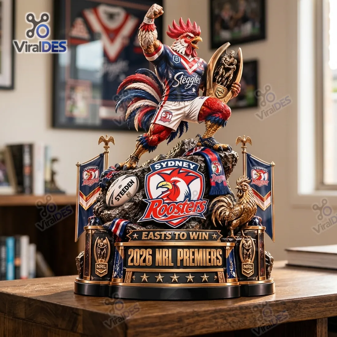 Sydney Roosters 2026 NRL Premiers Figurine Sydney Roosters 2026 NRL Premiers Figurine