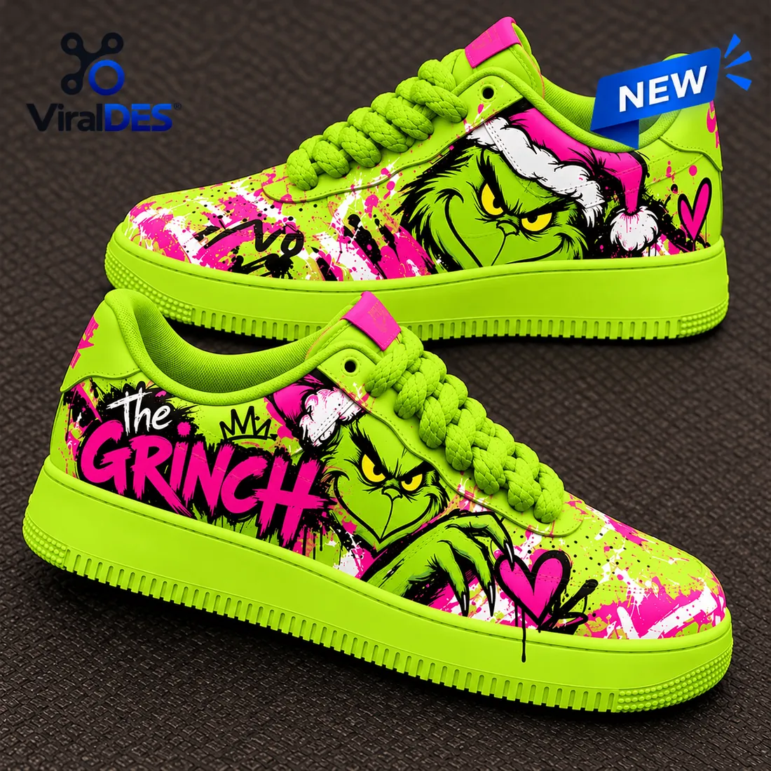 The Grinch Neon Green Air Force 1 Shoes The Grinch Neon Green Air Force 1 Shoes