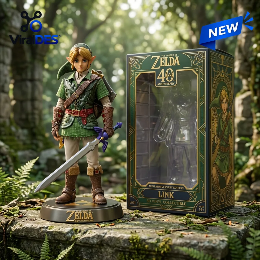 The Legend of Zelda 40th Anniversary Vinyl Figure The Legend of Zelda 40th Anniversary Vinyl Figure