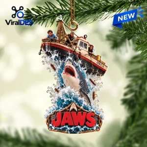 Jaws Shark Attack Christmas Ornament