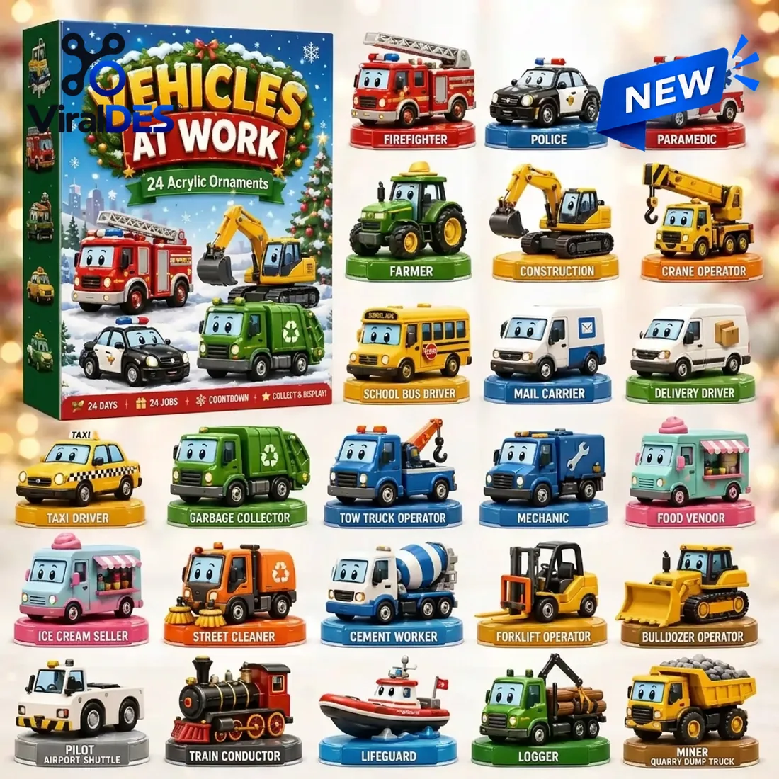 Working Vehicles Advent Calendar Working Vehicles Advent Calendar