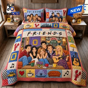 Friends Central Perk Patchwork Quilt Set