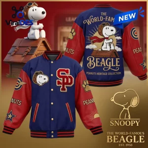 Snoopy The World Famous Beagle Varsity Jacket Snoopy The World Famous Beagle Varsity Jacket