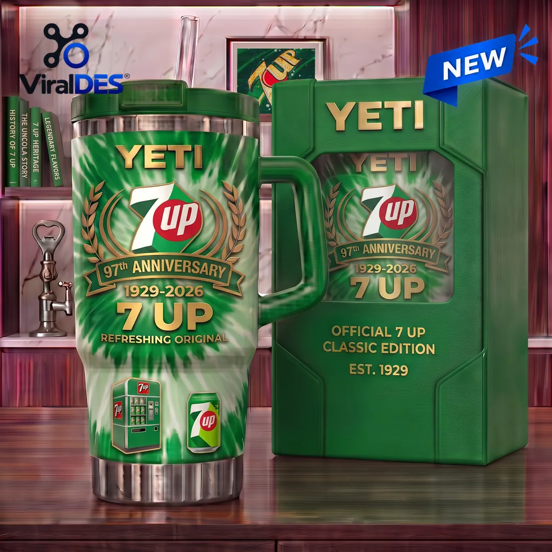Yeti 7Up 97th Anniversary Handle Tumbler Yeti 7Up 97th Anniversary Handle Tumbler