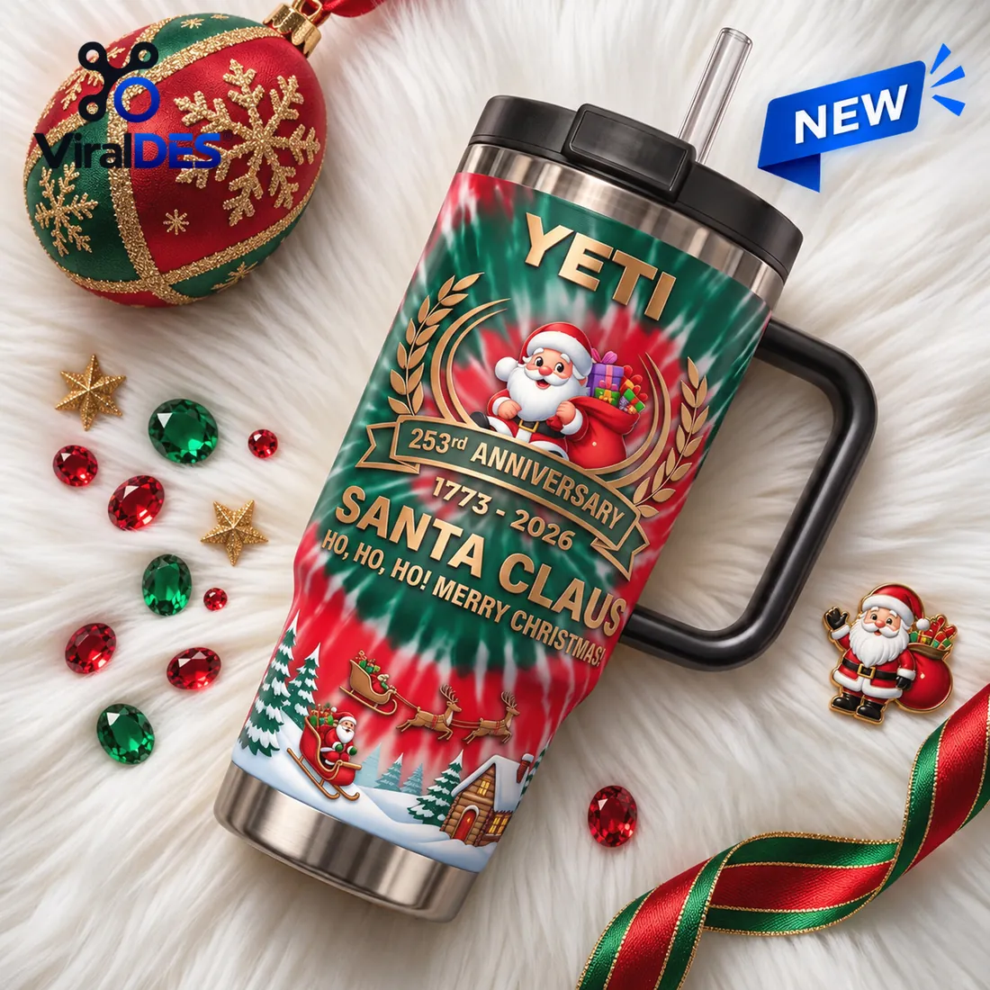 Yeti Santa Claus 253rd Anniversary Handle Tumbler Yeti Santa Claus 253rd Anniversary Handle Tumbler